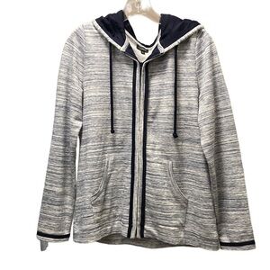 Talbots zip front hoodie size M